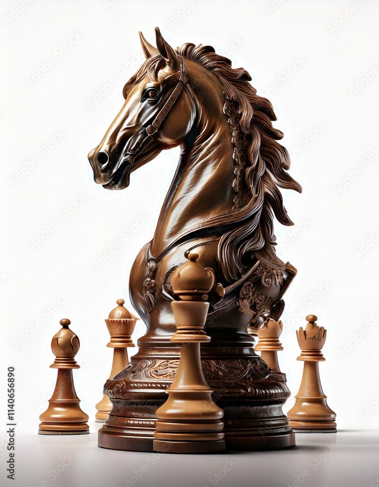Strategic Leap of a Chess Knight Boardroom Digital Illustration Creative Space Side View Vision of Tactics Strategic Leap of a Chess Knight Boardroom Digital Illustration Creative Space Side View Vision of Tactics