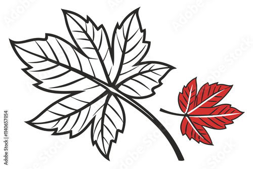 A minimal leaf icon composed of just a simple outline, with no fill inside the shape. Use bold, clean lines and a vibrant green color to make it stand out. Black Color and White Background