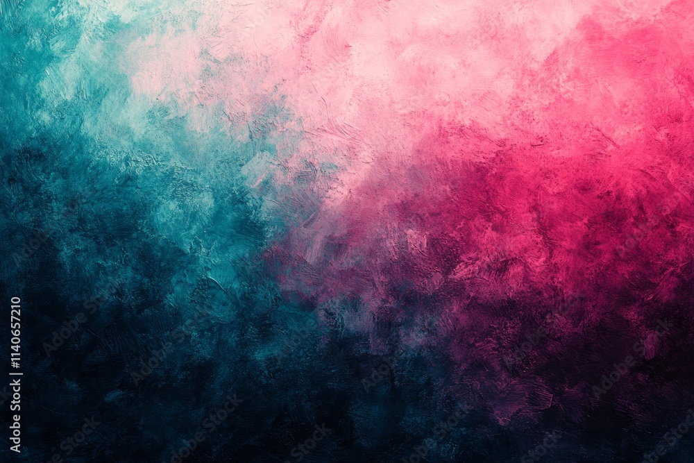 Fototapeta premium teal green pink surreal grainy hue shift backdrop textured noise effect summer, Generative AI