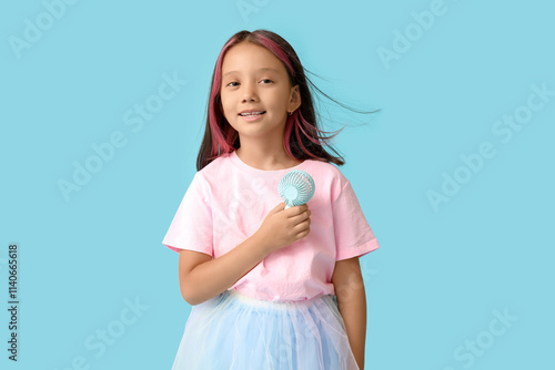 Cute little Asian girl with...