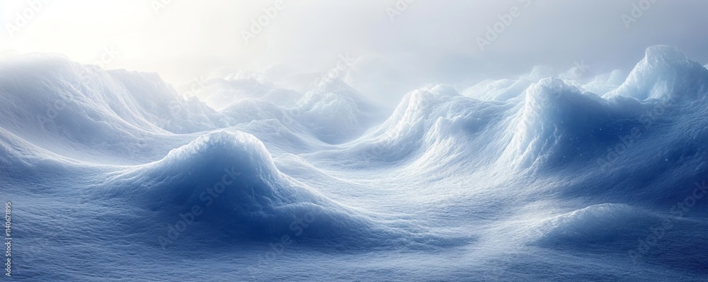 winter scene with abstract snowy patterns, Generative AI winter scene with abstract snowy patterns, Generative AI