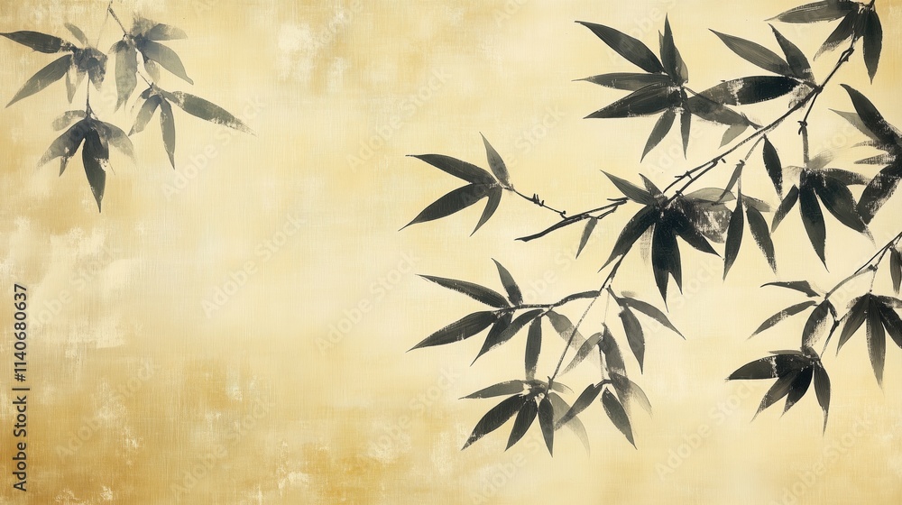An elegant scroll painting of bamboo, representing steady growth and unyielding confidence in traditional brushwork style An elegant scroll painting of bamboo, representing steady growth and unyielding confidence in traditional brushwork style