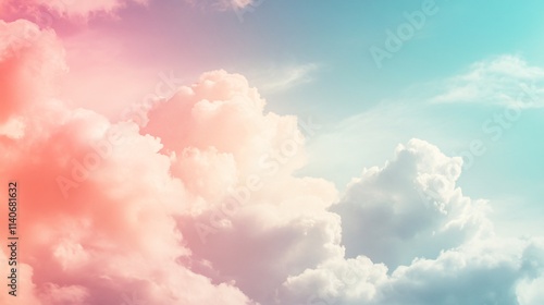 Soft Blurred Pastel Gradient Cloud Background