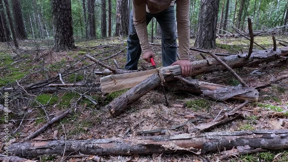 A large pile of garbage lies in the forest A large pile of garbage lies in the forest