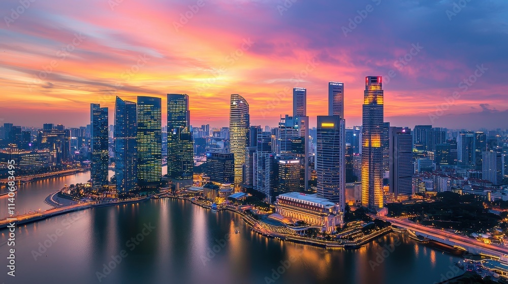 Fototapeta premium A digital currency exchange platform with blockchain technology, enabling secure, peer-to-peer cryptocurrency transactions across borders