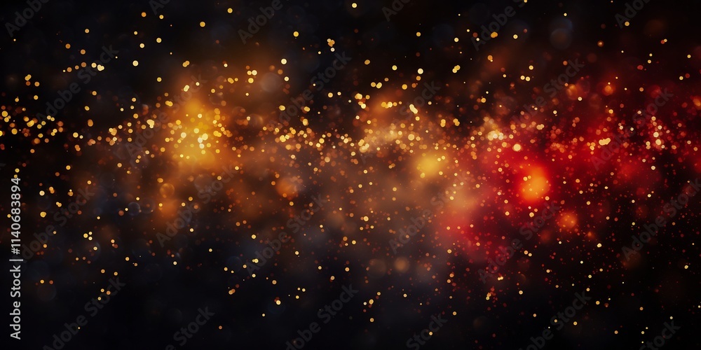Fototapeta premium Mesmerizing Cosmic Explosion of Glittering Lights on Dark Background