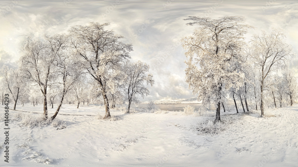 Snowfall in a wintery forest with randomized snow, Winter Landscape With Snow covered Trees and frozen surface, winter setting showcases trees blanketed in snow and snow covered trees. Snowfall in a wintery forest with randomized snow, Winter Landscape With Snow covered Trees and frozen surface, winter setting showcases trees blanketed in snow and snow covered trees.
