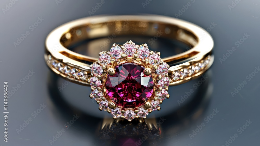 Set into it are sparkling diamonds, their brilliance catching the eye with every subtle movement. Set into it are sparkling diamonds, their brilliance catching the eye with every subtle movement.