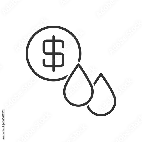 Oil Price Icon Sign Symbol Vector