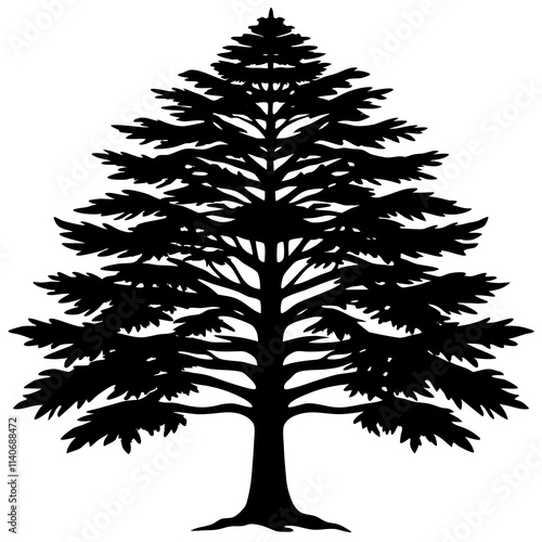 Cedar vector silhouette 