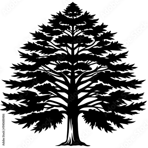 Cedar vector silhouette 