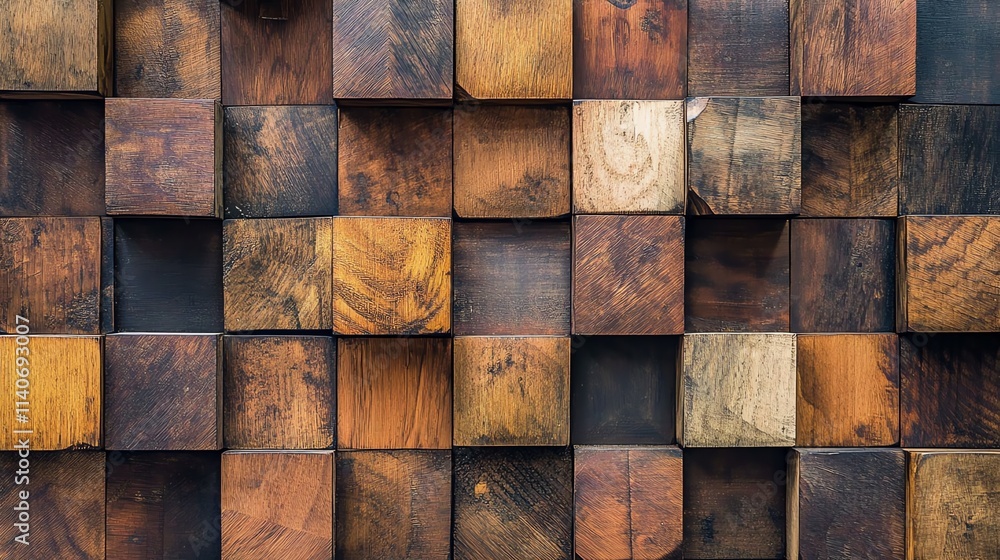 A vibrant and textured wood block background for design projects. A vibrant and textured wood block background for design projects.