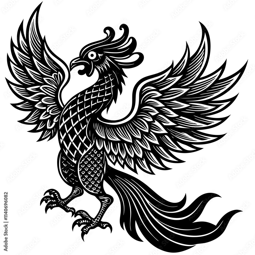 black and white heraldic eagle black and white heraldic eagle