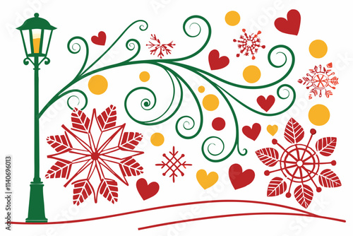 Create stunning designs with this elegant vector line art featuring Valentine-themed winterberry bows on a white background. Perfect for digital art, crafts, and romantic projects. Discover the beauty