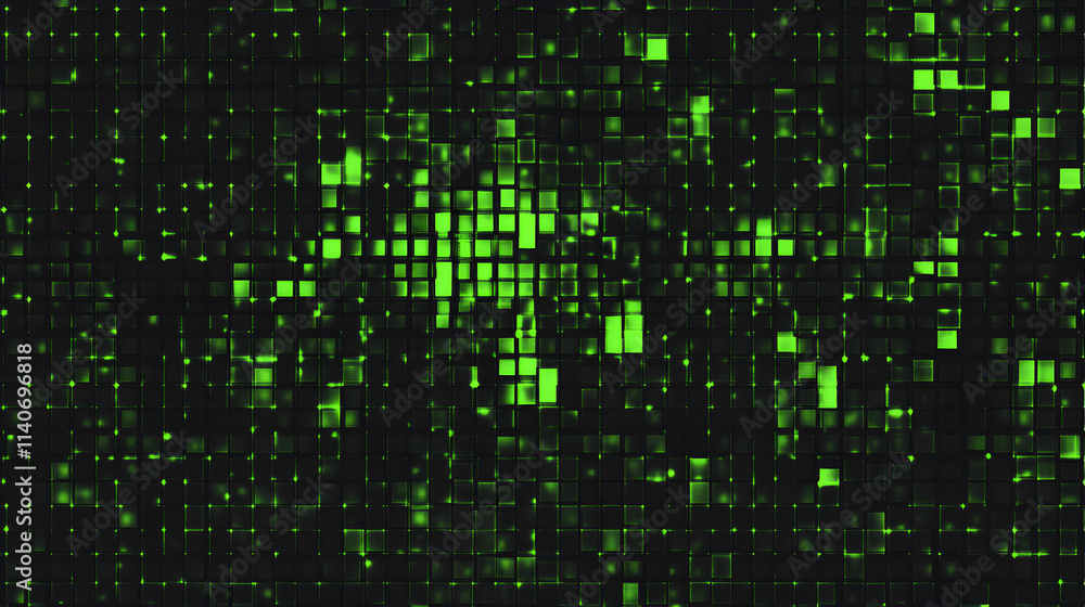 binary code squared green flat 2D pattern on black background
binary code squared green flat 2D pattern on black background