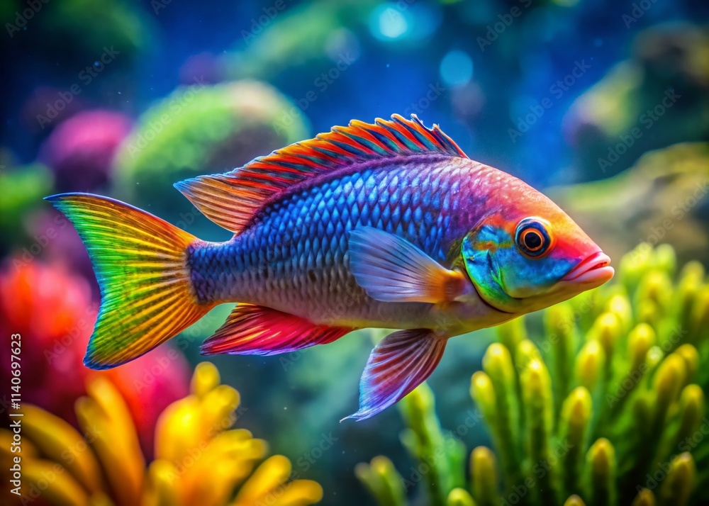 Stunning African Fish Photography: Vibrant Colors, Underwater Wonders, Rule of Thirds Composition Stunning African Fish Photography: Vibrant Colors, Underwater Wonders, Rule of Thirds Composition