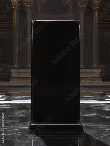 Minimalist Poster in Classical Hall