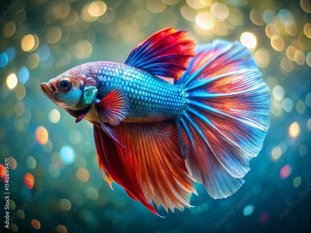 Stunning Betta Fish Photography: Bokeh Background, Vibrant Colors, Macro Shot Stunning Betta Fish Photography: Bokeh Background, Vibrant Colors, Macro Shot