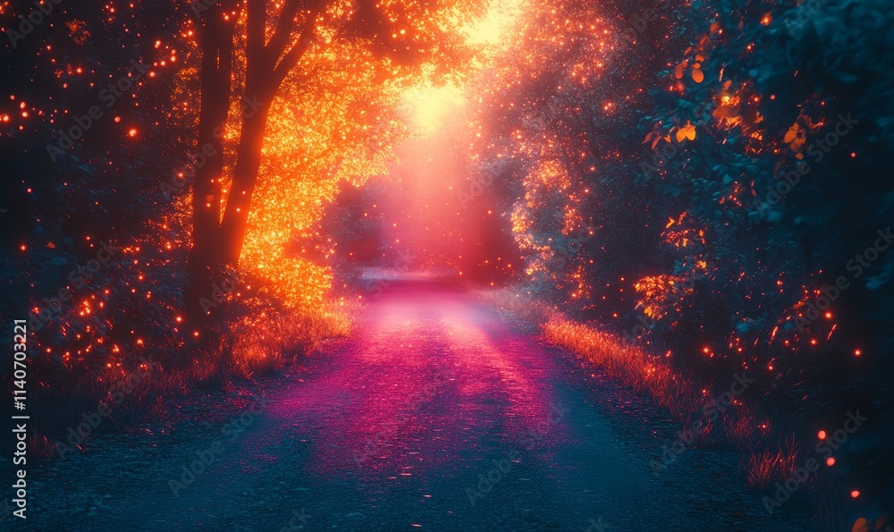luminous hue shift with grainy noise, summer, Generative AI luminous hue shift with grainy noise, summer, Generative AI
