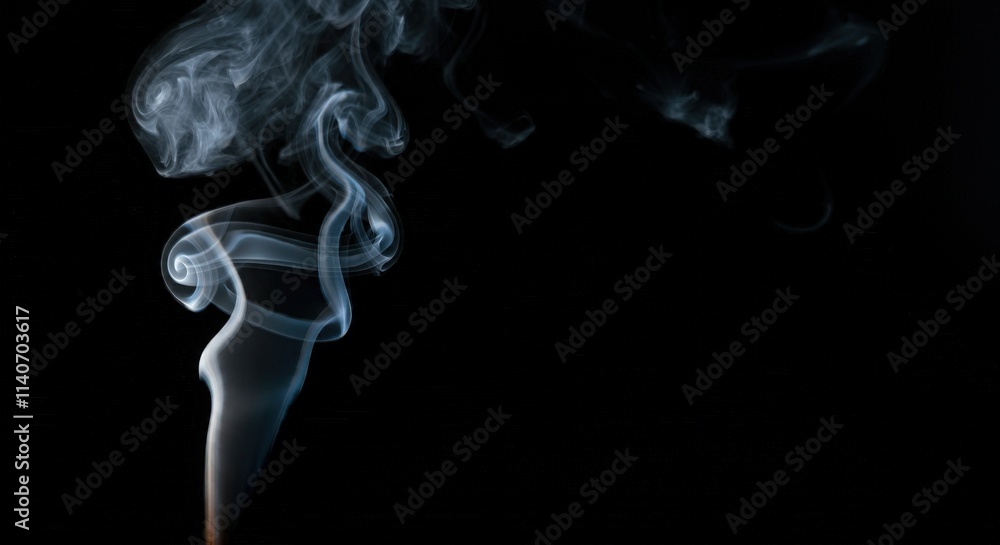 Abstract Smoke fog on black Background white cloudiness, mist or smog moves on black background with beautiful swirling gray smoke Abstract Smoke fog on black Background white cloudiness, mist or smog moves on black background with beautiful swirling gray smoke