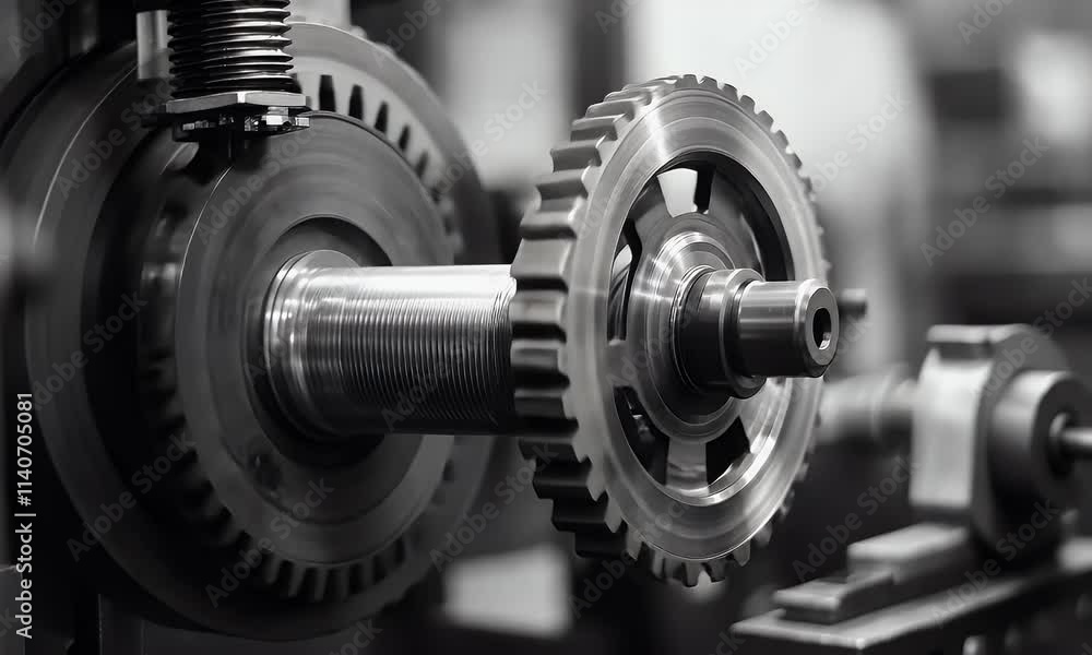 Close-up of a mechanical gear system showcasing precision engineering. Close-up of a mechanical gear system showcasing precision engineering.