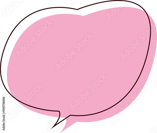 pink speech bubble
