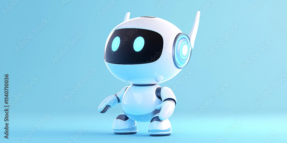3D Robot on studio 3D Robot on studio