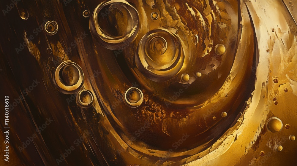 Golden Abstract Liquid Art: A mesmerizing display of golden liquid patterns, showcasing fluid dynamics and a golden abstract landscape. Golden Abstract Liquid Art: A mesmerizing display of golden liquid patterns, showcasing fluid dynamics and a golden abstract landscape.