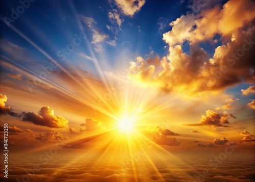 Sun Shining Bright, Golden Hour Sunlight, Summer Sunbeams, Rays of Sunshine, Beautiful Sunny Day Photography