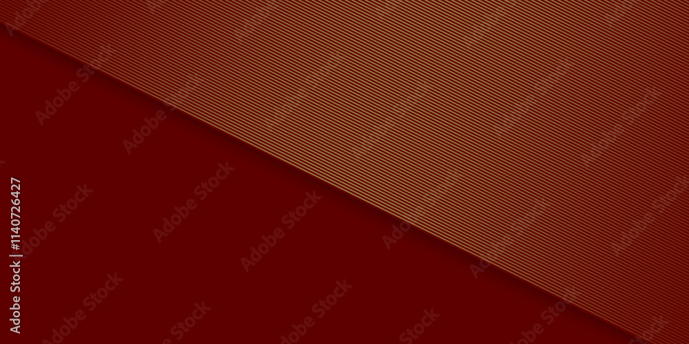 Abstract stripes golden lines overlap on red background. Luxury style Abstract stripes golden lines overlap on red background. Luxury style