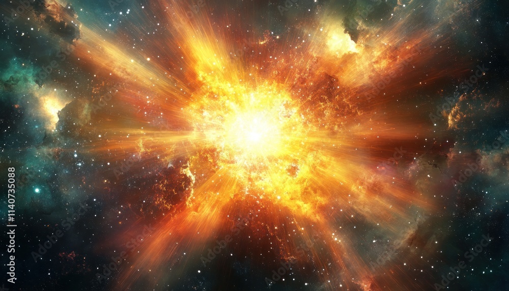 A Cosmic Explosion in a Starry Sky A Cosmic Explosion in a Starry Sky