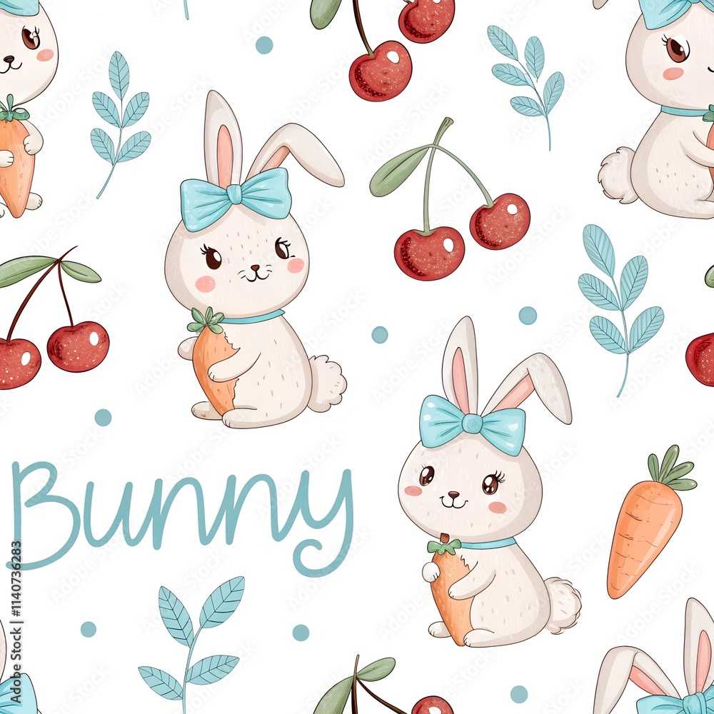 Fototapeta premium easter seamless background