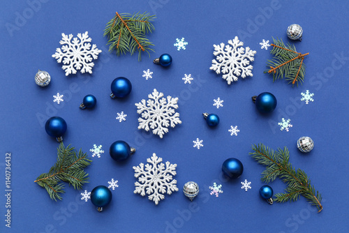 Beautiful decorative snowfl...