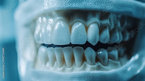 Wallpaper Mural Close-up of a dental model showcasing healthy teeth and gums. Torontodigital.ca