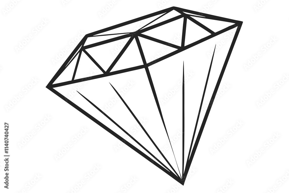Create an image of a (diamond) silhouette vector with a black silhouette color and a white background Create an image of a (diamond) silhouette vector with a black silhouette color and a white background