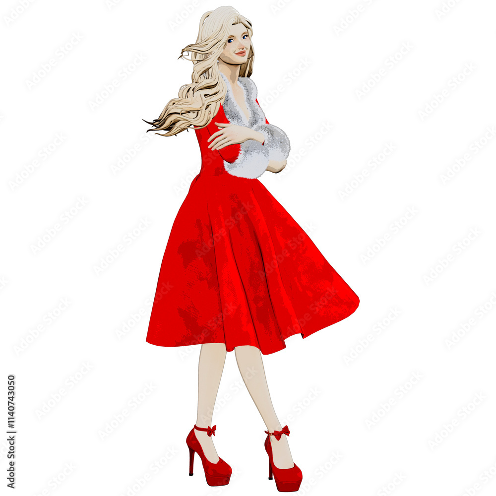 3d rendered cartoon Christmas character isolated on transparent background 3d rendered cartoon Christmas character isolated on transparent background