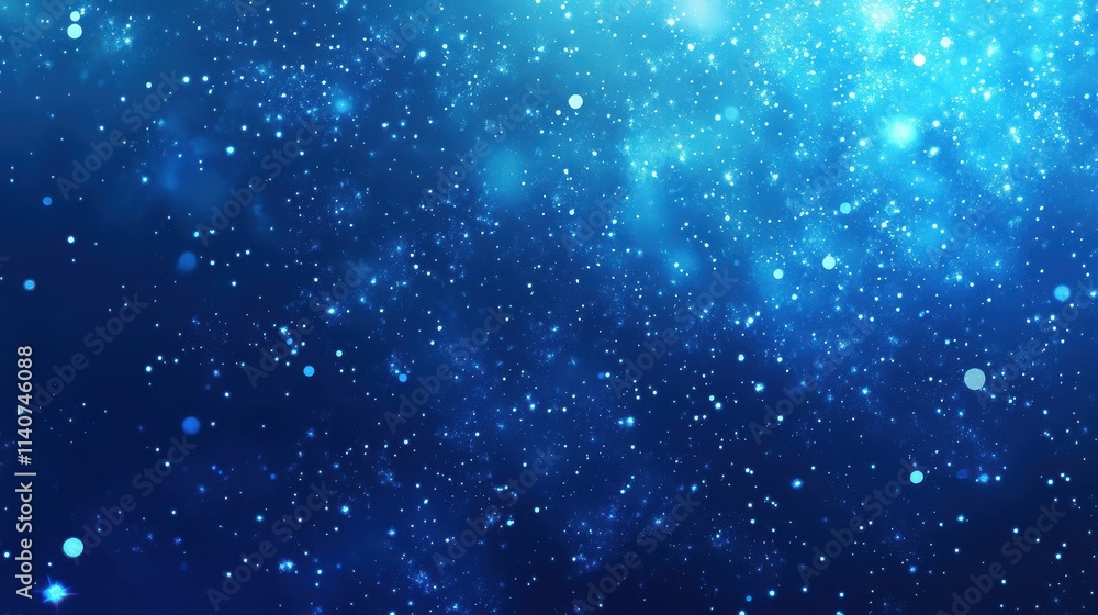 Fireworks on blue background with stars and space for text Fireworks on blue background with stars and space for text
