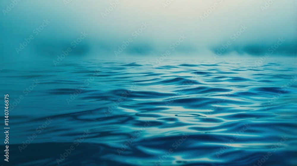 The water is blue and has ripples The water is blue and has ripples
