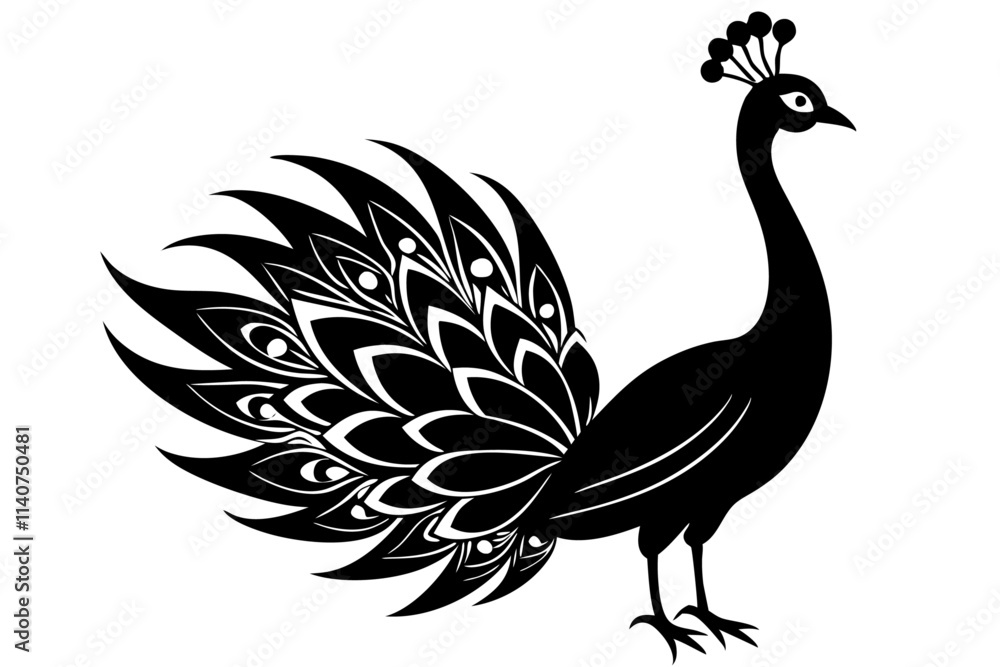 peacock silhouette vector peacock silhouette vector