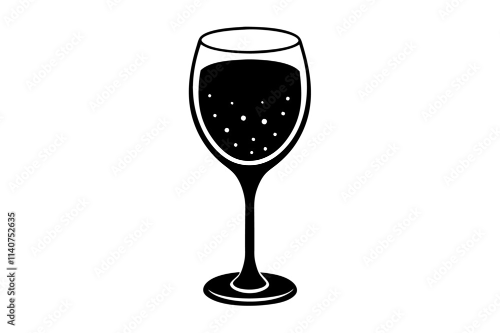 Wine glass silhouette Wine glass silhouette