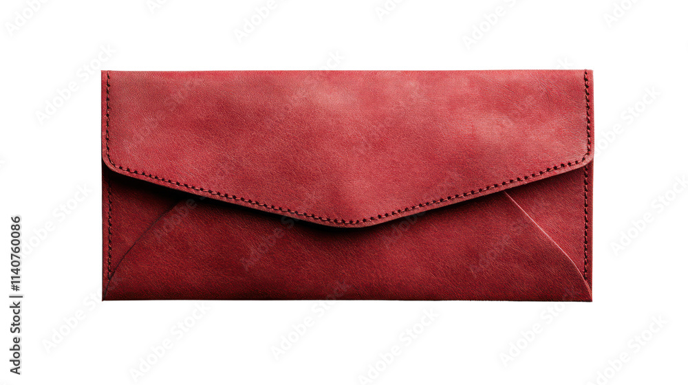 Elegant red leather wallet with sleek design Elegant red leather wallet with sleek design