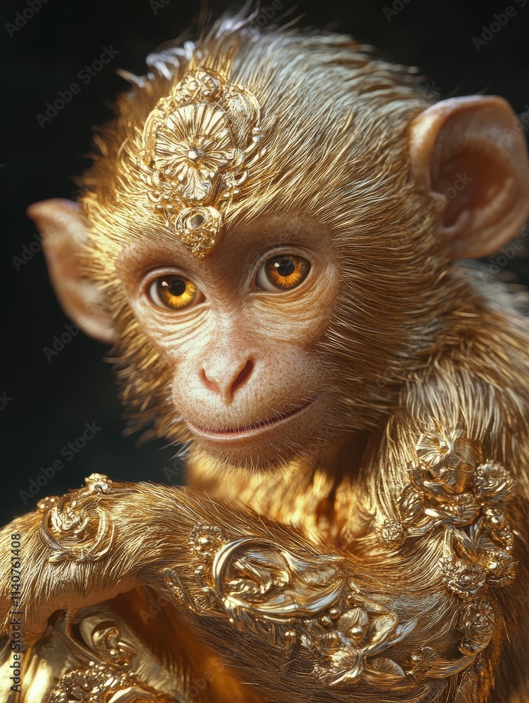 2016 is year of the monkey,Gold monkey. 2016 is year of the monkey,Gold monkey.