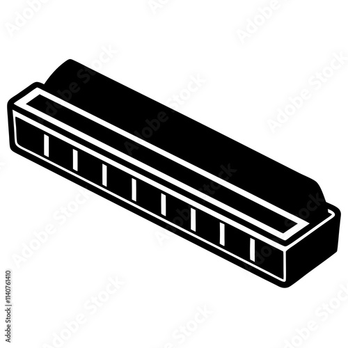 illustration of a harmonica