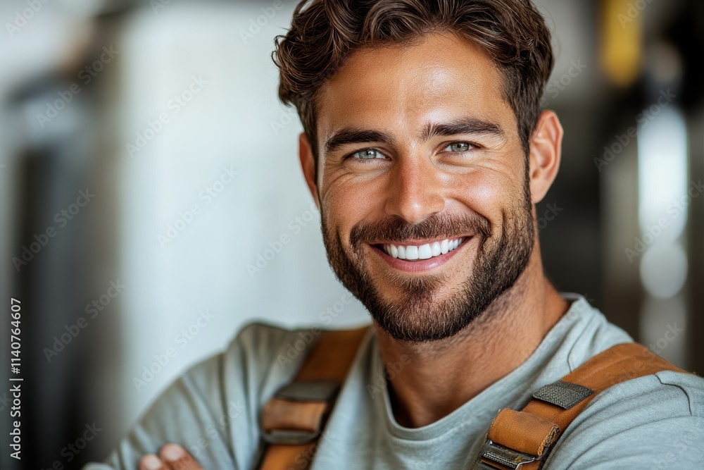 Full-body smiling installer in professional work attire, emphasizing readiness and approachability for modern campaigns. Full-body smiling installer in professional work attire, emphasizing readiness and approachability for modern campaigns.