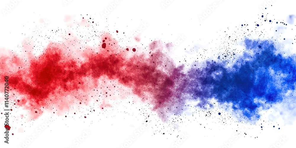 Red, blue, and white line with a lot of dots Red, blue, and white line with a lot of dots