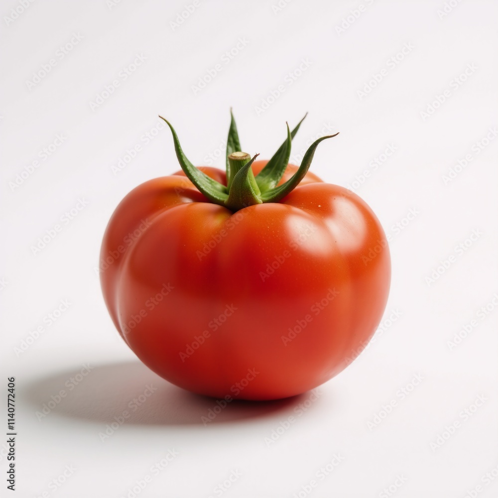 Illustrate red tomato as an iconic symbol of farm-fresh healthy and vegan agricultural products in contemporary design Illustrate red tomato as an iconic symbol of farm-fresh healthy and vegan agricultural products in contemporary design