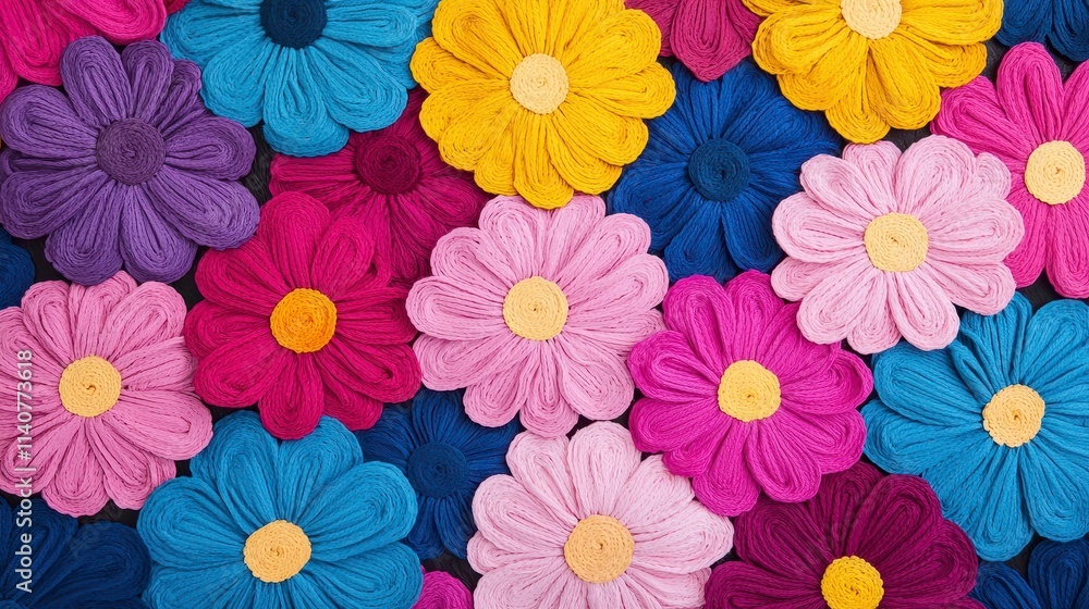 Vibrant Handmade Paper Flowers Colorful Arrangement Vibrant Handmade Paper Flowers Colorful Arrangement