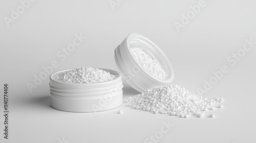 Calcium carbide on a white background photo