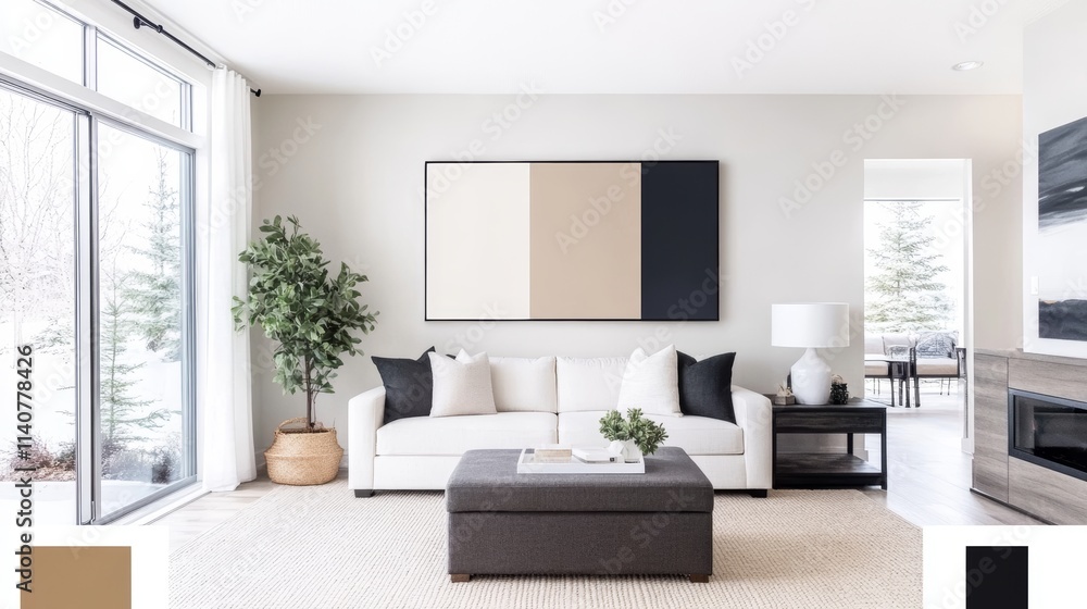 Cozy Living Room in Mocha Mousse Color Palette for Home Decor Inspiration Cozy Living Room in Mocha Mousse Color Palette for Home Decor Inspiration
