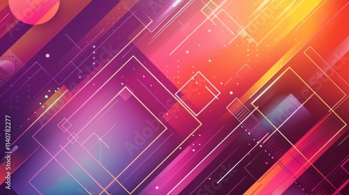 Abstract geometric shapes background illustration